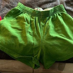 Green soffe shorts